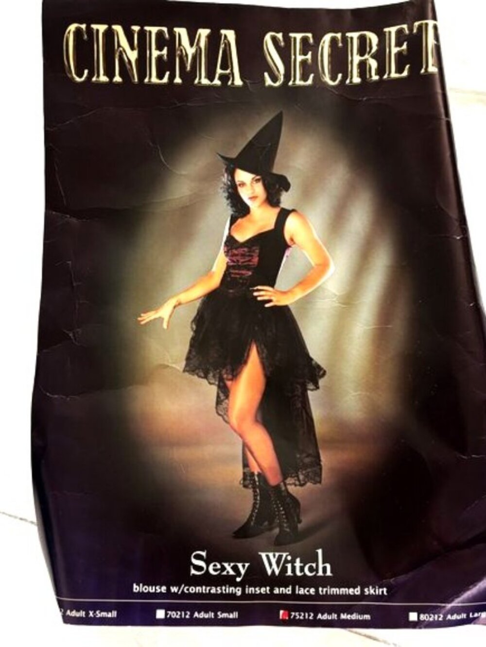 Sexy Witch Burlesque Style Cinema Secrets NWT NOS